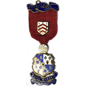 Grande-Bretagne - Médailles maçonniques, Royaume, George V (1910-1936), Médaille 1918
