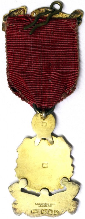 Wielka Brytania - Medale masońskie, Królestwo, Jerzy V (1910-1936), Medal 1918