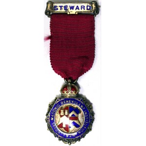 Großbritannien - Freimaurermedaillen, Königreich, Georg V. (1910-1936), Medaille 1924