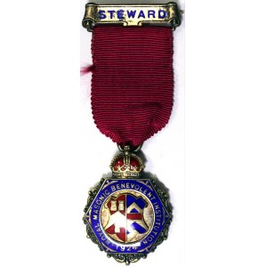 Grande-Bretagne - Médailles maçonniques, Royaume, George V (1910-1936), Médaille 1924