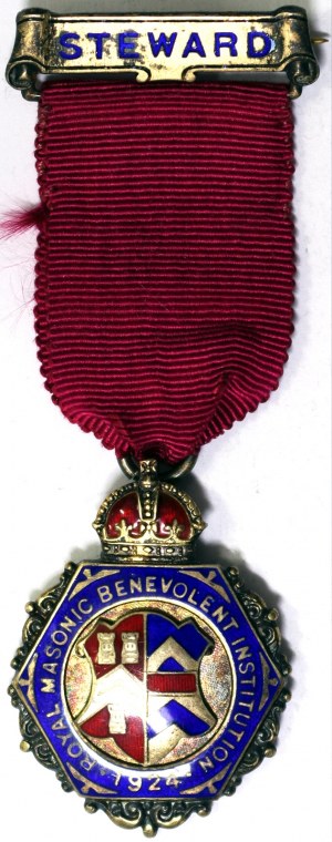 Großbritannien - Freimaurermedaillen, Königreich, Georg V. (1910-1936), Medaille 1924
