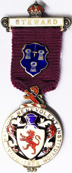 Great Britain - Masonic medals, Kingdom, George V (1910-1936), Medal 1925