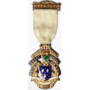 Grande-Bretagne - Médailles maçonniques, Royaume, George VI (1936-1952), Médaille 1950