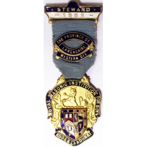 Grande-Bretagne - Médailles maçonniques, Royaume, George VI (1936-1952), Médaille 1952