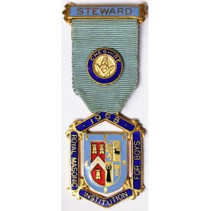 Grande-Bretagne - Médailles maçonniques, Royaume, Elizabeth II (1952-2022), Médaille 1968