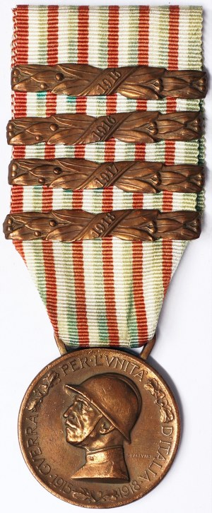 Italie, Royaume d'Italie, Vittorio Emanuele III (1900-1946), Médaille 1915-18