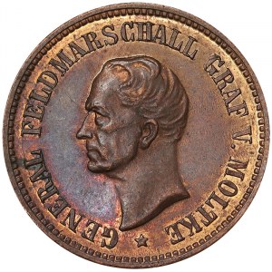 Medaillen berühmter Persönlichkeiten, General Feldmarschall Graf v. Möltke,