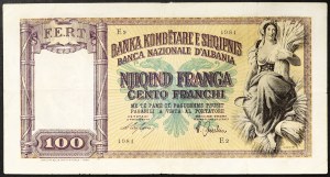 Albanien, Königreich, Vittorio Emanuele III (1939-1943), 100 Franga Ari n.d. (1940)