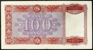 Albanie, Royaume, Vittorio Emanuele III (1939-1943), 100 Franga Ari s.d. (1940)