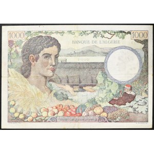 Alžírsko, francúzska kolónia (1830-1962), 1 000 frankov 17/06/1942