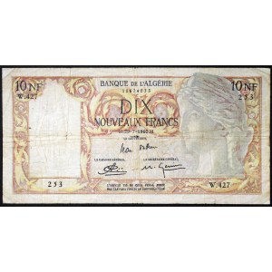 Alžírsko, francúzska kolónia (1830-1962), 10 nových frankov 29/07/1960