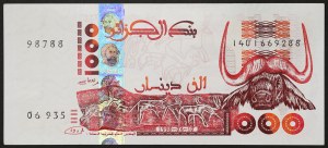 Algérie, République (1962-date), 1.000 Dinars 06/10/1998