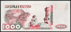 Alžírsko, republika (1962-data), 1 000 dinárů 10. 6. 1998