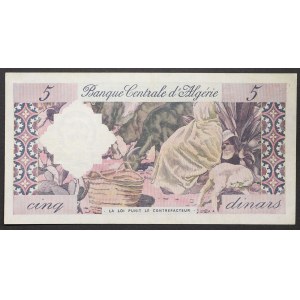 Alžírsko, republika (1962-dátum), 5 dinárov 01/01/1964