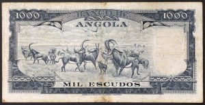 Angola, Colonie portugaise (jusqu'en 1975), 1.000 Escudos 10/06/1970