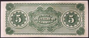 Argentinien, Republik (1816-datum), 5 Pesos Fuertes n.d. (1869)