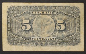 Argentinien, Republik (1816-datum), 5 Centavos 01/05/1892