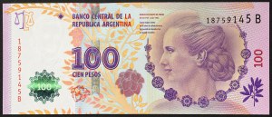 Argentína, Republika (1816-dátum), 100 pesos b.d. (2012)