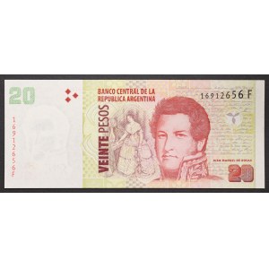 Argentina, Republic (1816-date), 20 Pesos n.d. (2003)