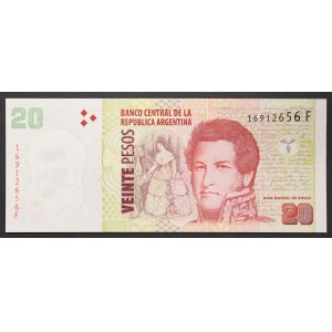 Argentyna, Republika (1816 - data), 20 pesos b.d. (2003)