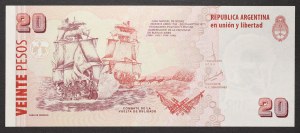 Argentina, Republic (1816-date), 20 Pesos n.d. (2003)