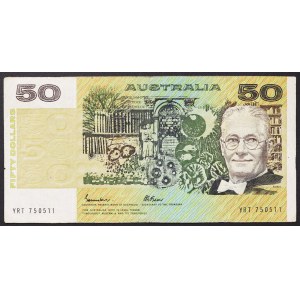 Austrália, kráľovstvo, Elizabeth II (1952-2022), 50 dolárov 1985