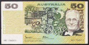 Australia, Regno, Elisabetta II (1952-2022), 50 dollari 1985