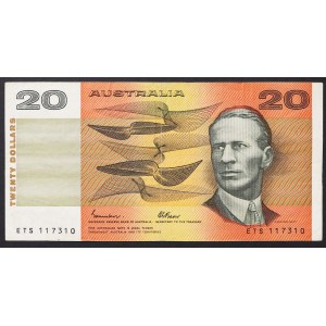 Austrálie, Království, Elizabeth II (1952-2022), 20 dolarů 1985