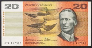 Australia, Kingdom, Elizabeth II (1952-2022), 20 Dollars 1985