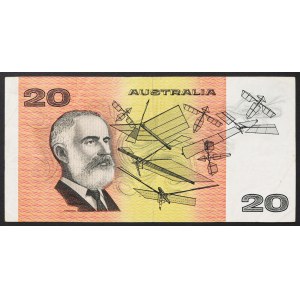 Austrálie, Království, Elizabeth II (1952-2022), 20 dolarů 1985