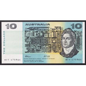 Austrálie, Království, Elizabeth II (1952-2022), 10 dolarů 1991