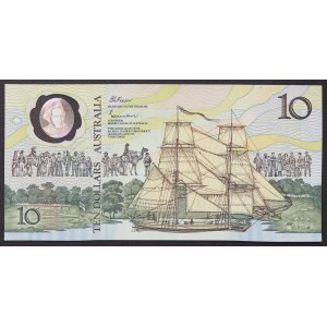 Austrálie, Království, Elizabeth II (1952-2022), 10 dolarů 1988