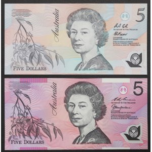 Austrálie, Království, Elizabeth II (1952-2022), položka 5 ks.