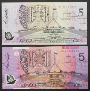 Australien, Königreich, Elizabeth II (1952-2022), Los 5 Stk.