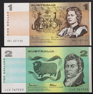 Australia, Regno, Elisabetta II (1952-2022), Lotto 2 pezzi.