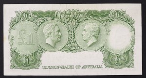 Austrália, kráľovstvo, Alžbeta II (1952-2022), 1 libra b.d.