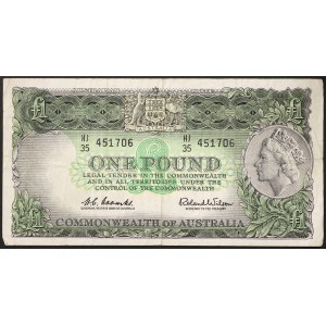 Australia, Kingdom, Elizabeth II (1952-2022), 1 Pound 1961-65