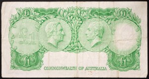 Austrália, kráľovstvo, Elizabeth II (1952-2022), 1 libra 1961-65