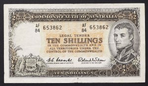 Australia, Królestwo, Elżbieta II (1952-2022), 10 szylingów b.d.