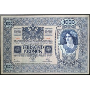 Autriche, Empire austro-hongrois, François-Joseph Ier (1848-1916), 1,000 couronnes 1902