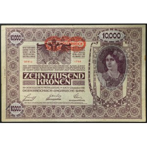 Rakúsko, prvá republika (1918-1938), 10 000 korún 1918