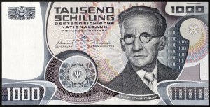 Austria, Second Republic, 1.000 Schilling 03/01/1983