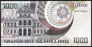 Rakúsko, Druhá republika, 1 000 šilingov 03/01/1983