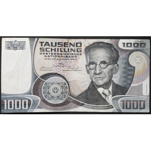 Rakousko, Druhá republika, 1 000 šilinků 1. 3. 1983