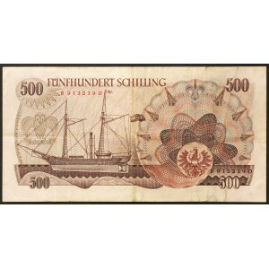 Rakúsko, Druhá republika, 500 Schillingov 01/07/1965