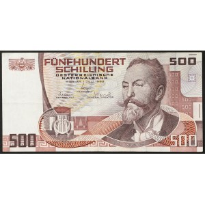 Austria, Second Republic, 500 Schilling 01/07/1985