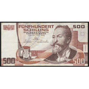 Austria, Second Republic, 500 Schilling 01/07/1985