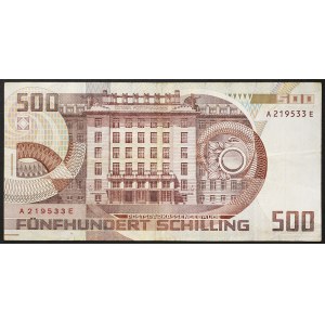 Austria, Second Republic, 500 Schilling 01/07/1985