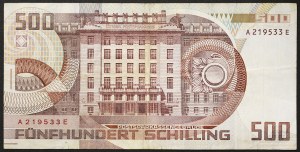 Austria, Seconda Repubblica, 500 scellini 01/07/1985
