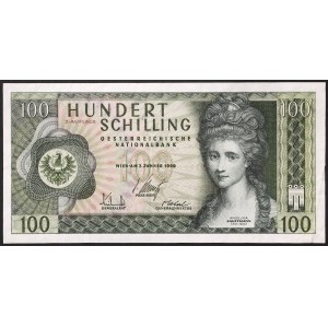 Rakúsko, Druhá republika, 100 šilingov 2. 1. 1969 (1981)